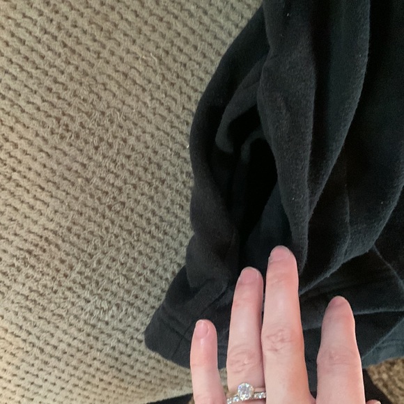 VS PINK_black sweatshirt_quarter zip - Picture 3 of 4